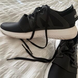 Adidas Black and Gray Athletic Shoes